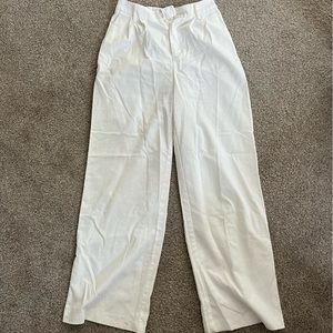 Princess Polly Ayla Linen Pants White